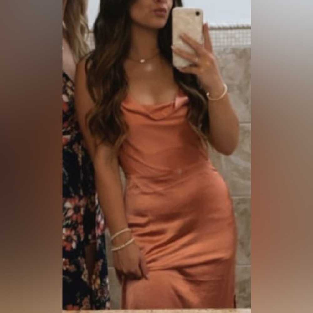 Cowl neck dress